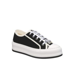 DIOR WALK’N’DIOR PLATFORM SNEAKER COTTON CANVAS BLACK KCK386CVY S900