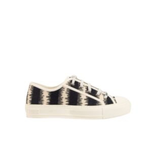 DIOR WALK’N’DIOR SNEAKERS D-STRIPES EMBROIDERED COTTON BLACK
