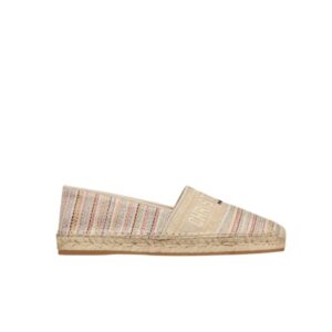 DIOR GRANVILLE ESPADRILLE EMBROIDERED COTTON MULTICOLOR