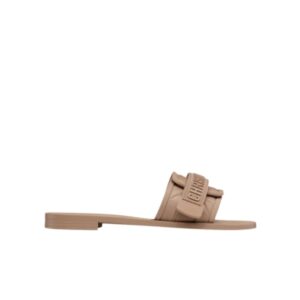 DIOR DIO(R)EVOLUTION NYLON SLIDES EMBOSSED MACROCANNAGE NUDE KCQ748CNU S38M
