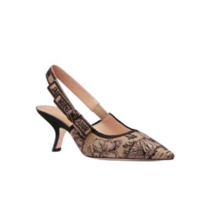 DIOR J’ADIOR SLINGBACK PUMP BEIGE BLACK KDP866VOY S37U