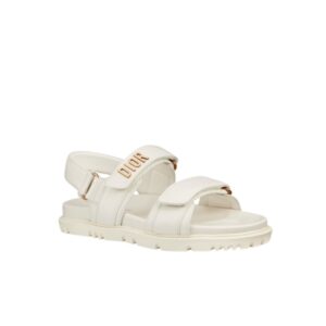 DIOR DIORACT SANDAL LAMBSKIN WHITE KCQ547LAB S03W