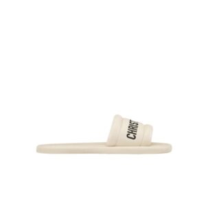 DIOR EVERY D SLIDE EMBOSSED LAMBSKIN WHITE KCQ861LBO S03W