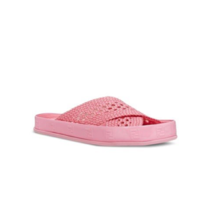FENDI RAFFIA REFLECTIONS SLIDES PINK  8X8088/AEH5