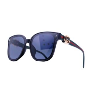 GUCCI SQUARE SUNGLASSES BLACK-GREEN