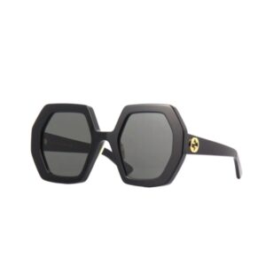 GUCCI GEOMETRIC SUNGLASSES BLACK GG0772S