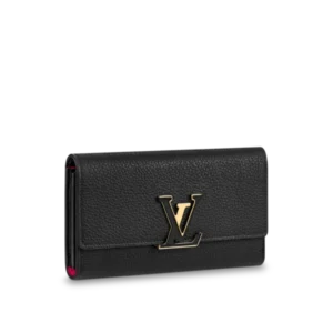 LOUIS VUITTON CAPUCINES WALLET BLACK M61248