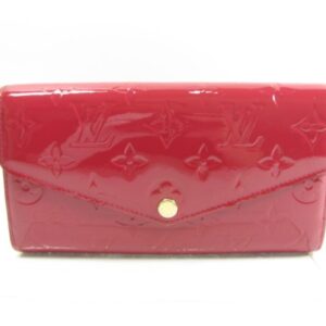 LOUIS VUITTON SARAH MONOGRAM WALLET RED 19CM