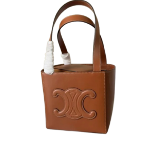 Celine Cube Triomphe Brown Bag