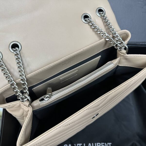 Saint Laurent YSL Women Small Loulou Bag Y Quilted Leather-Beige - Image 3