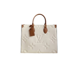 LOUIS VUITTON ONTHEGO GM WHITE BAG 41CM M44558