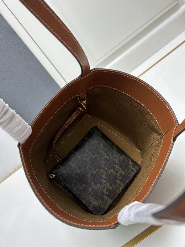 Celine Cube Triomphe Brown Bag - Image 2