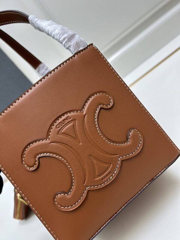Celine Cube Triomphe Brown Bag - Image 5