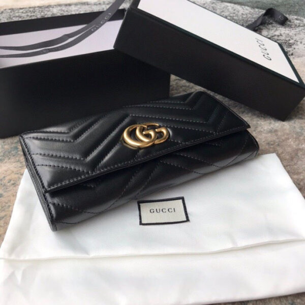 GG MARMONT CONTINENTAL WALLET 19CM BLACK - Image 2
