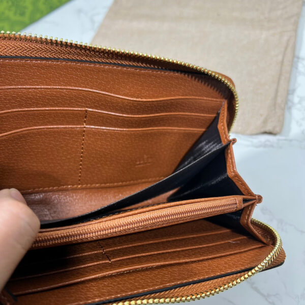 GG OPHIDIA LONG WALLET BROWN AND NAVY BLUE 19.5CM - Image 2