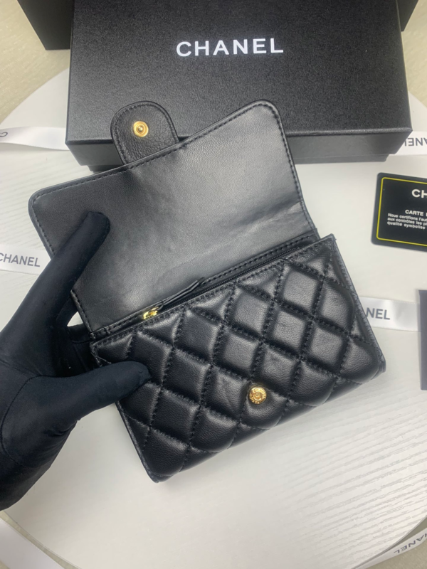 CHANEL CLASSIC CARD HOLDER BLACK 15CM - Image 2