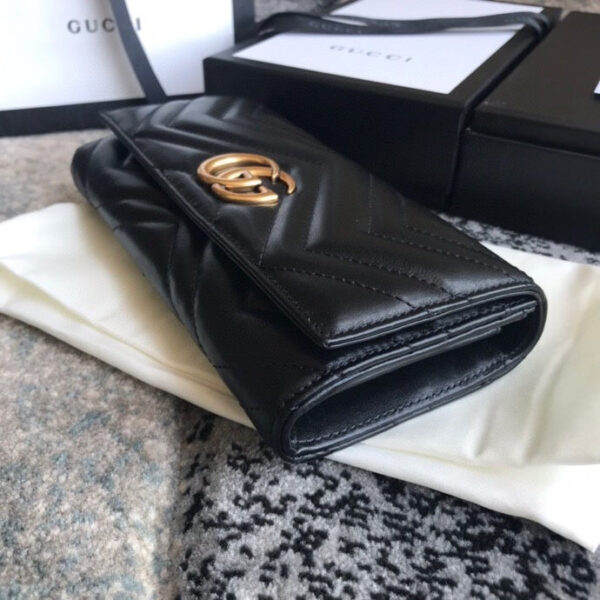 GG MARMONT CONTINENTAL WALLET 19CM BLACK - Image 3