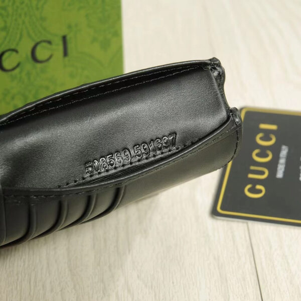 GG SIGNATURE WEB COIN WALLET BLACK 11CM - Image 3
