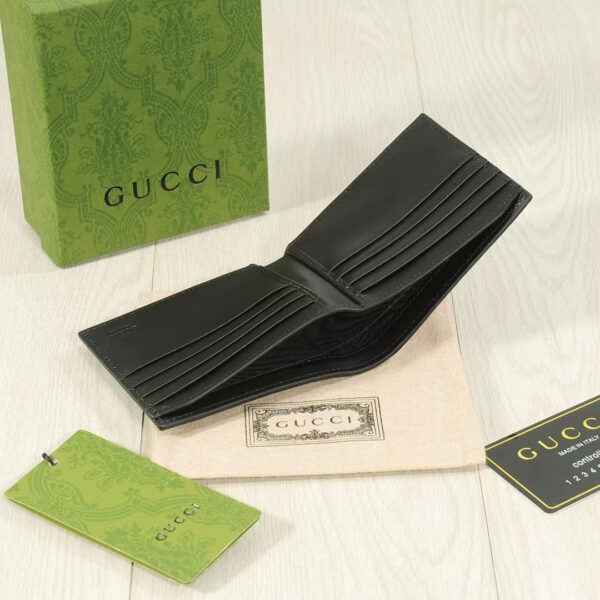 GG SIGNATURE WEB COIN WALLET BLACK 11CM - Image 5