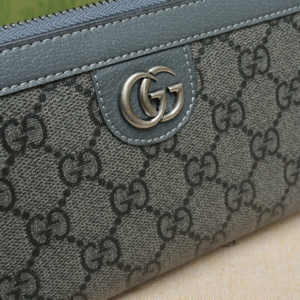 GG OPHIDIA CARD CASE HOLDER GRAY 19CM - Image 5