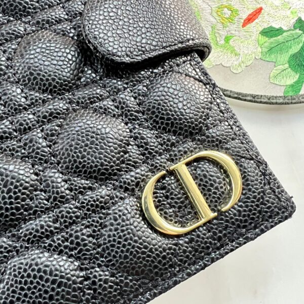 DIOR CARO WALLET BLACK 19CM - Image 6