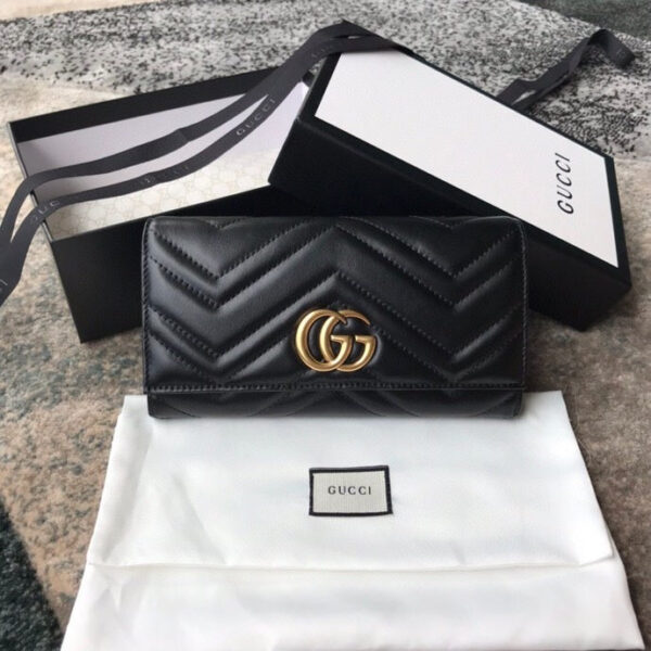 GG MARMONT CONTINENTAL WALLET 19CM BLACK - Image 6