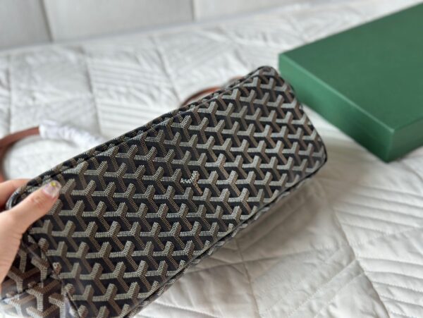 GOYARD SAINT LOUIS PM TOTE BAG POUCH BROWN SHOPPING PURSE WOMAN - Image 5