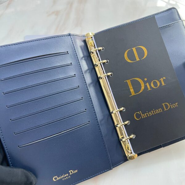 CD OBLIQUE JACQUARD WALLET BLUE 19CM - Image 7