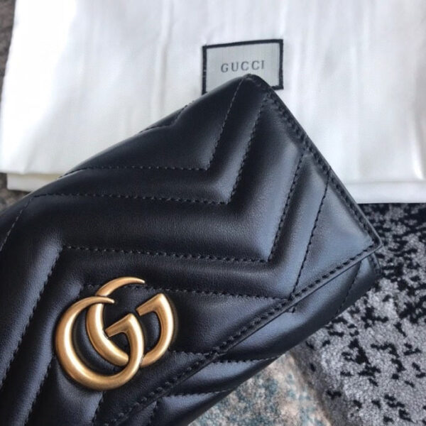 GG MARMONT CONTINENTAL WALLET 19CM BLACK - Image 7