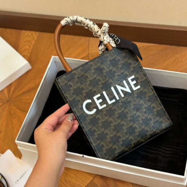 CELINE MINI VERTICAL CABAS TRIOMOHE SLING BAG - Image 2