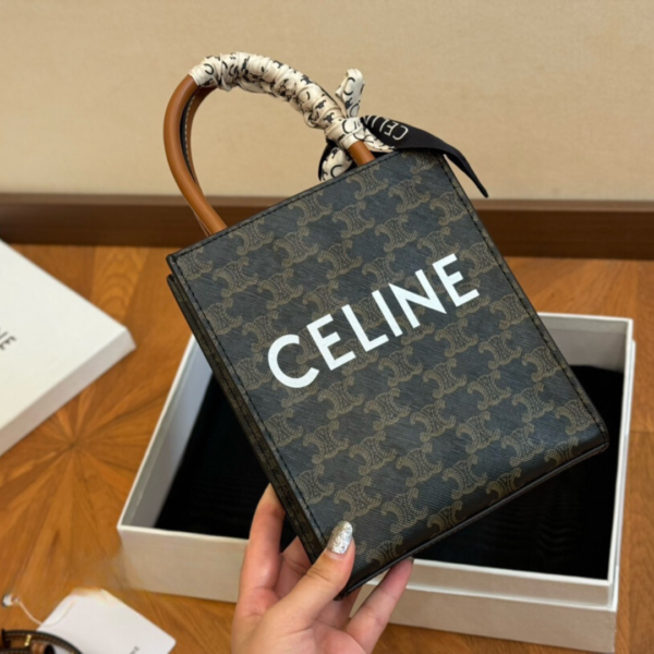 CELINE MINI VERTICAL CABAS TRIOMOHE SLING BAG - Image 3