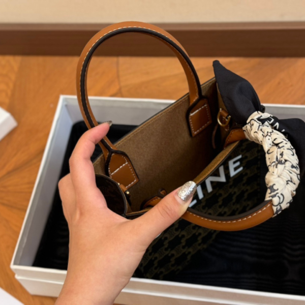 CELINE MINI VERTICAL CABAS TRIOMOHE SLING BAG - Image 5