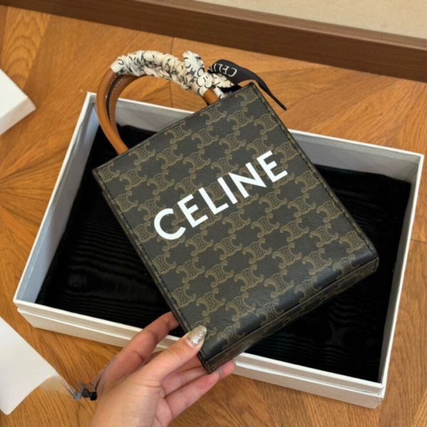 CELINE MINI VERTICAL CABAS TRIOMOHE SLING BAG - Image 7