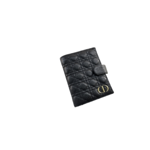 DIOR CARO WALLET BLACK 19CM