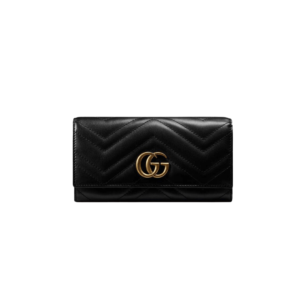 GG MARMONT CONTINENTAL WALLET 19CM BLACK