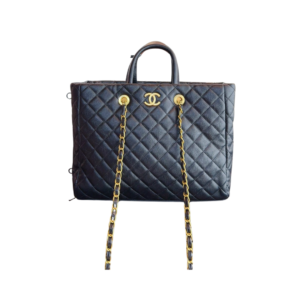 CHANEL COCO HANDLE SHOPPING TOTE QUILTED CAVIAR