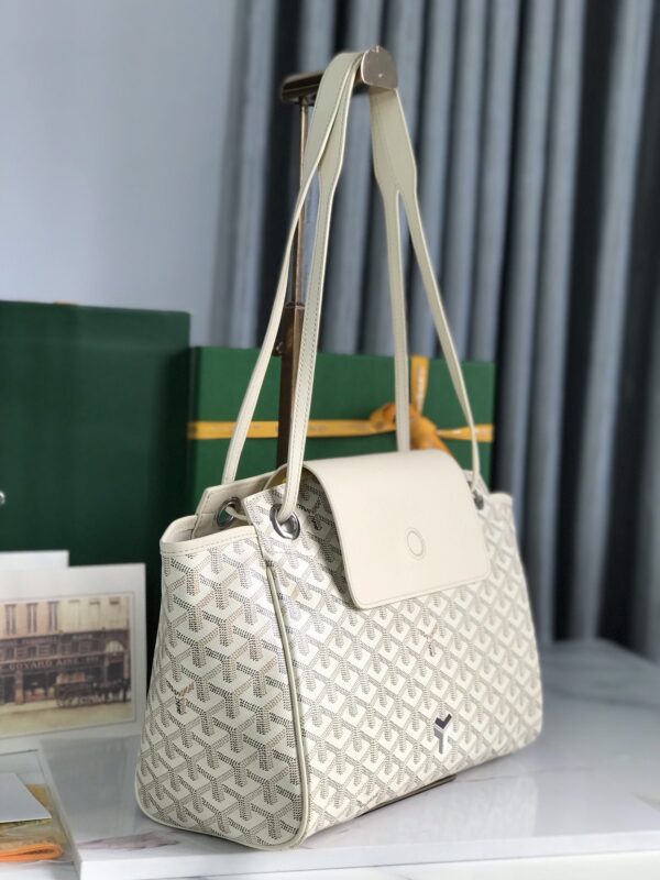 GOYARD WHITE GOYARDINE ROUETTE PM - Image 3