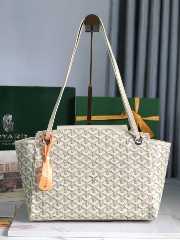 GOYARD WHITE GOYARDINE ROUETTE PM - Image 4