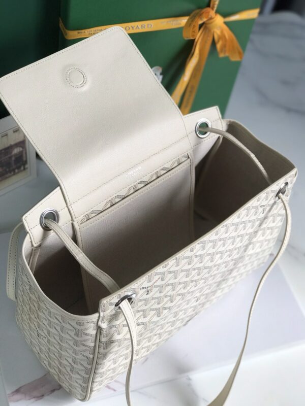 GOYARD WHITE GOYARDINE ROUETTE PM - Image 8