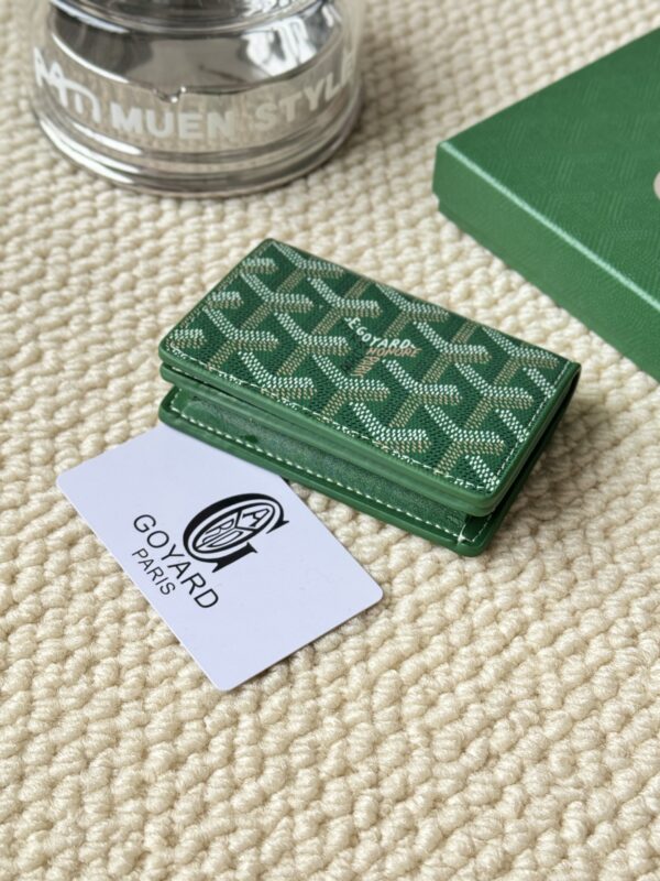 GOYARD SAINT-PERRE GREEN MINI WALLET - Image 4