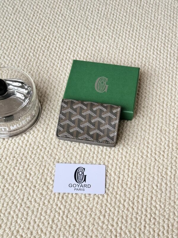 GOYARD SAINT-PERRE BLACK TAN MINI WALLET - Image 3