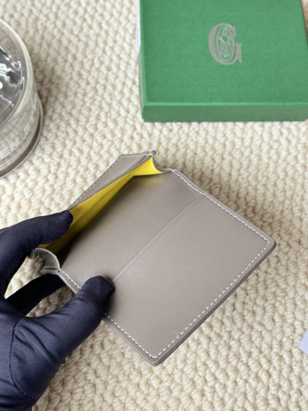 GOYARD SAINT-PERRE BLACK TAN MINI WALLET - Image 7