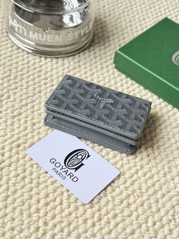 GOYARD SAINT-PERRE GREY MINI WALLET - Image 4