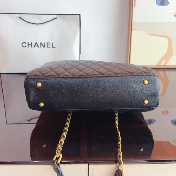 CHANEL COCO HANDLE SHOPPING TOTE QUILTED CAVIAR - Image 5