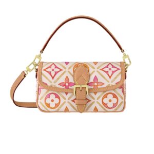 LOUIS VUITTON NANO DIANE BAG MONOGRAM CANVAS CORAL 20CM