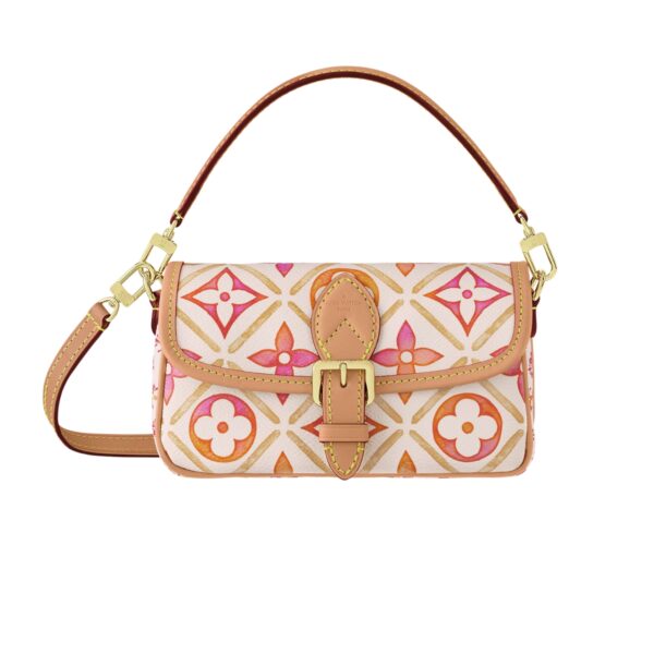 LOUIS VUITTON NANO DIANE BAG MONOGRAM CANVAS CORAL 20CM