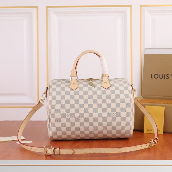 LOUIS VUITTON SPEEDY BANDOULIÈRE 30 DAMIER AZUR CANVAS. - Image 2
