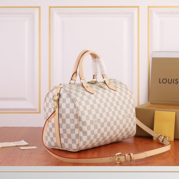 LOUIS VUITTON SPEEDY BANDOULIÈRE 30 DAMIER AZUR CANVAS. - Image 3