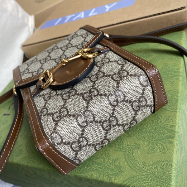 GUCCI HORSEBIT 1955 MINI BAG BROWN TOP QUALITY - Image 4