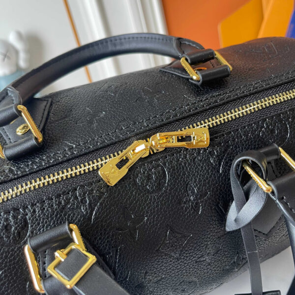 LOUIS VUITTON SPEEDY SOFT 30 MONOGRAM EMPREINTE BAG BLACK - Image 5